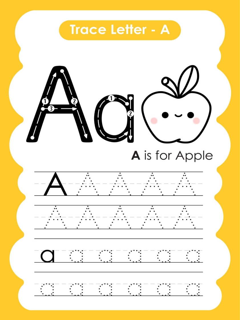 26个字母卡通版描红手册-五车芝士