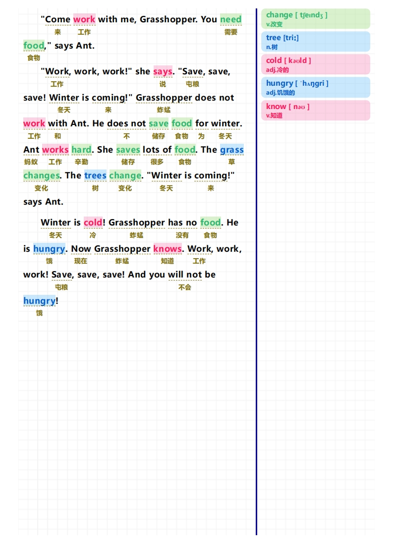 图片[5]-40篇短文记完小学1000核心词汇