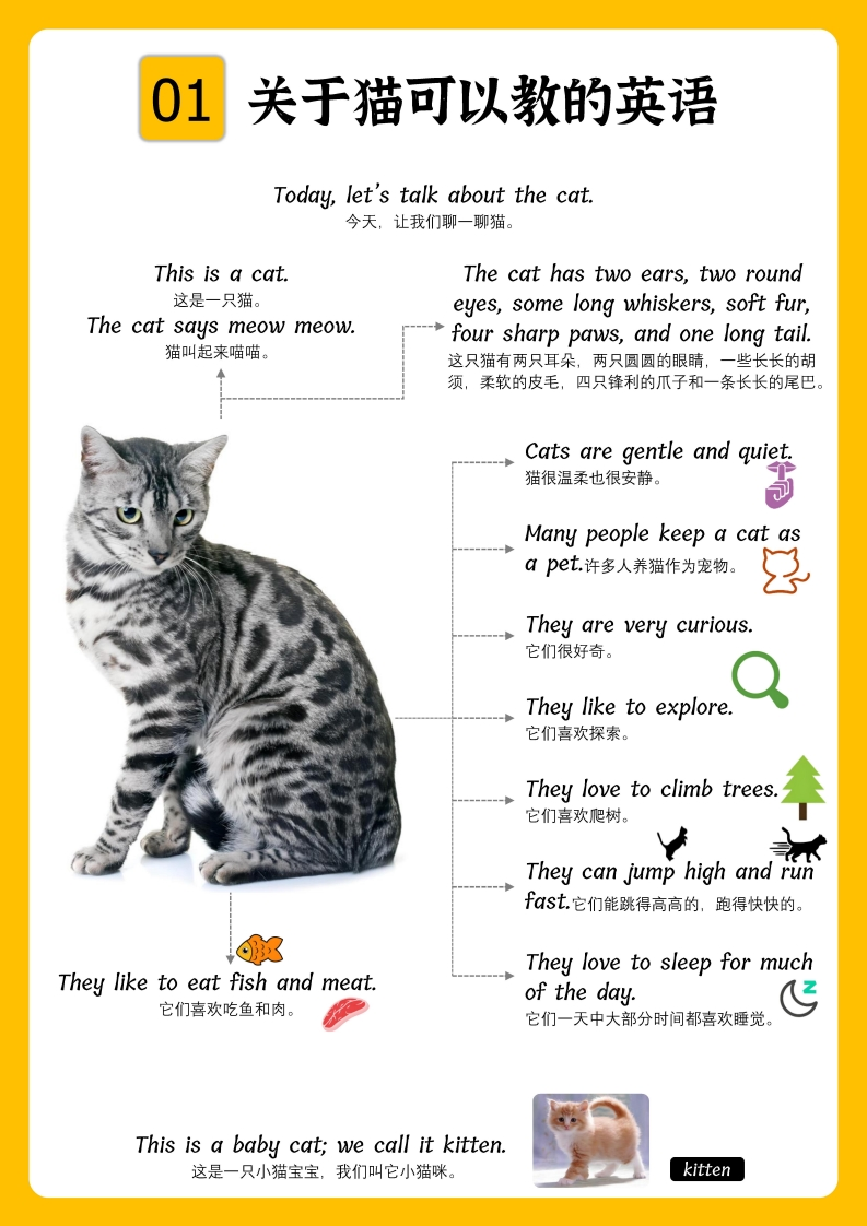 儿童启蒙英语思维导图之动物果蔬车辆（PDF＋视频＋音频）-五车芝士