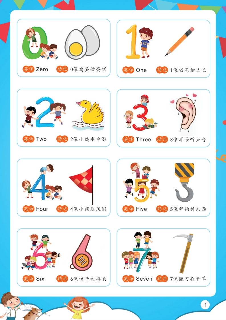 幼儿数字字帖与认识数字-五车芝士