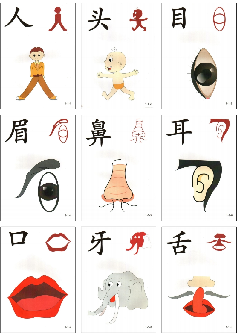 幼儿直映识字第一册3x3-五车芝士