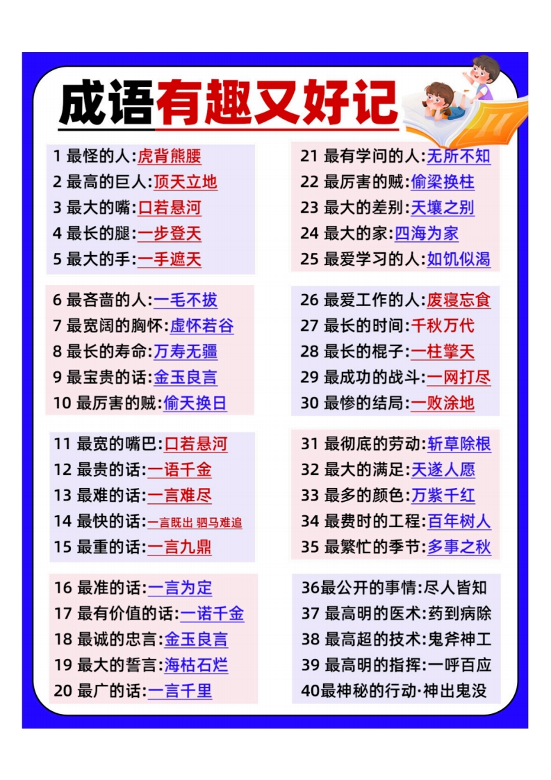 秒记成语的办法，有趣又好记-五车芝士